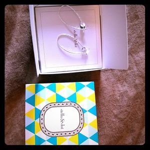 Stella & Dot silver earrings